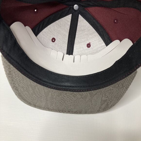 Starter Primitive Skate Snapback Hat Brown Snake Brim Dark Red, One Size Adj. - Picture 7 of 9